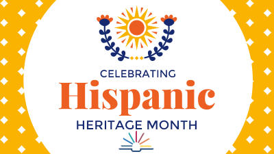 Hispanic Heritage Month with coloful graphics