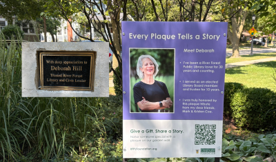 Picture of garden plaque and sign