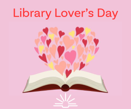 A book with hearts coming out