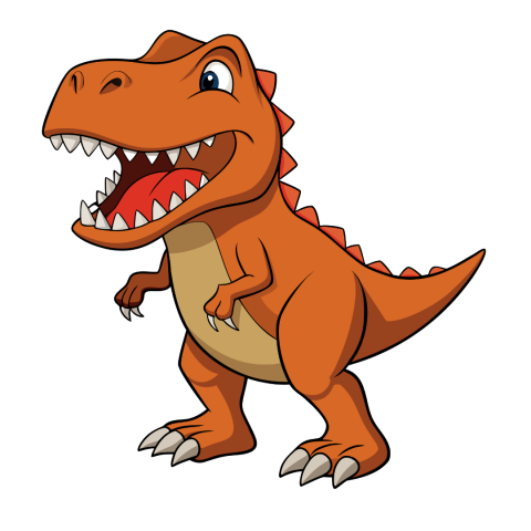 Graphic of a t-rex dinosaur