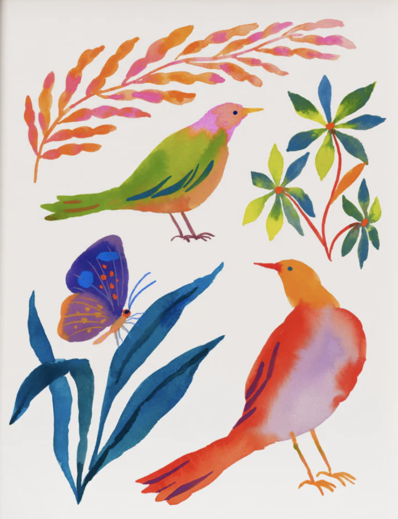 Matisse-inspired watercolor