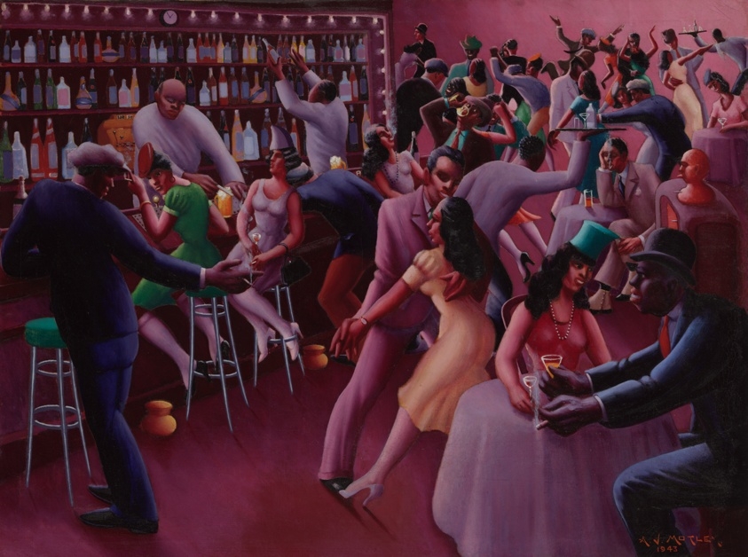 Archibald Motley's painting "Nightlife"