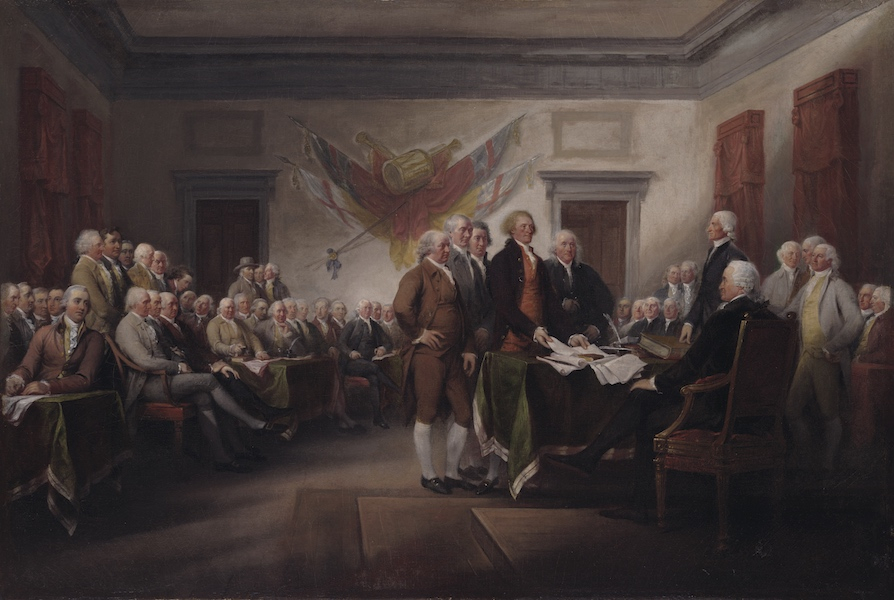 John Trumbull's painting "The Declaration of Independence"