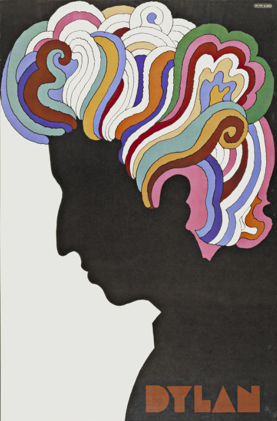 Psychedelic Bob Dylan poster from the 1960s